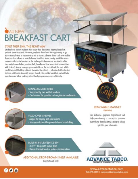 Advance Tabco Breakfast Cart